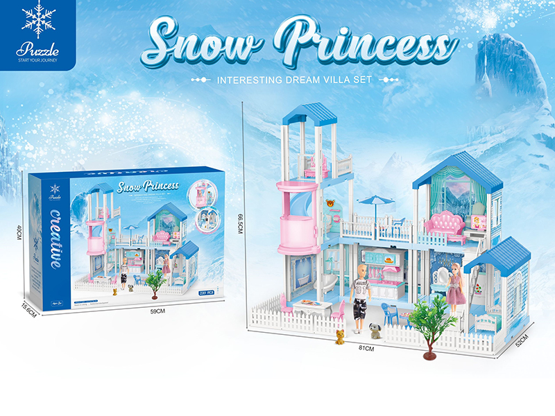 DIY Assembly Snow Princess Villa