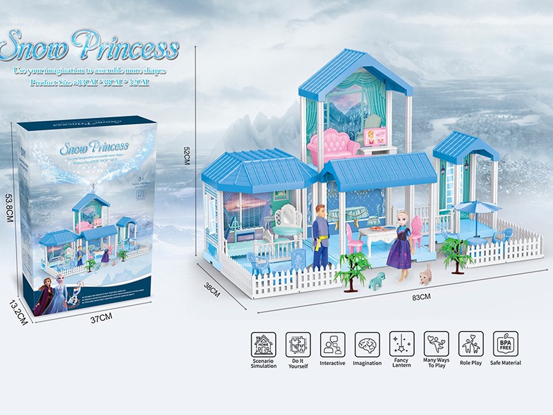 DIY Assembly Snow Princess Villa