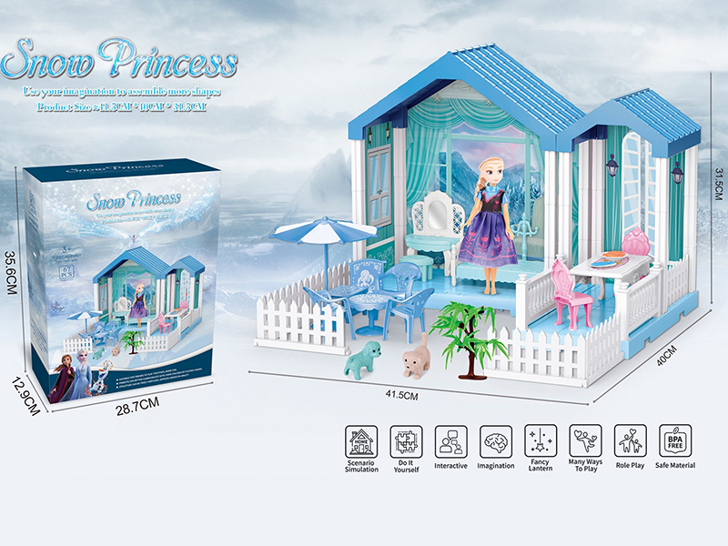 DIY Assembly Snow Princess Villa