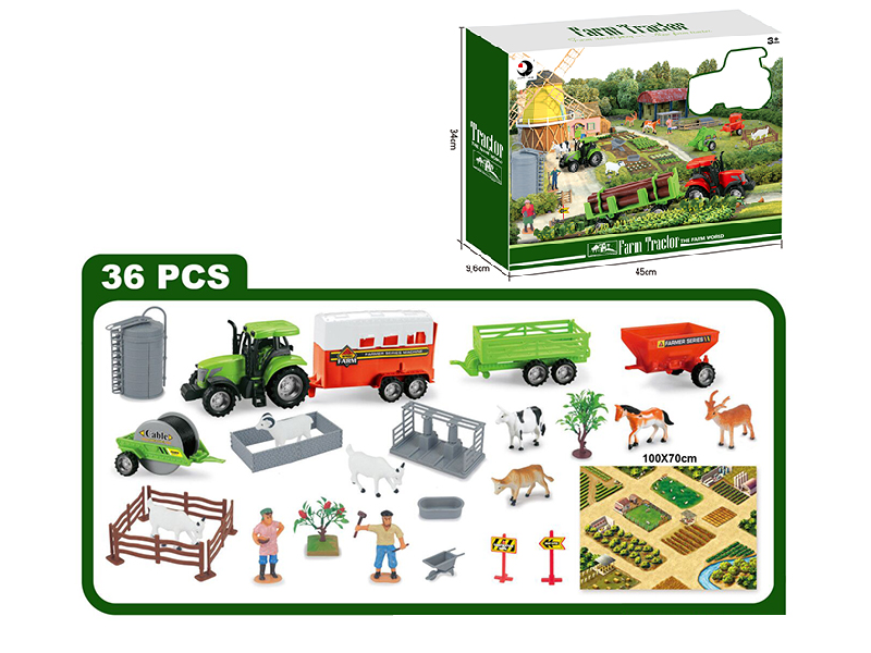 Farm Tractor Farm Play Set 36pcs