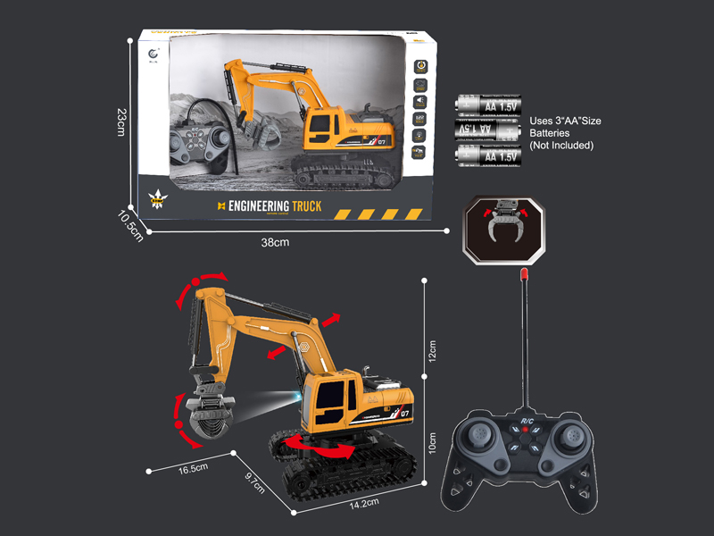 1:22 27MHz 6CH R/C Engineering Vehicle Series With Light