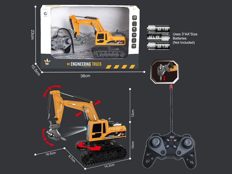 1:22 27MHz 6CH R/C Engineering Vehicle Series With Light