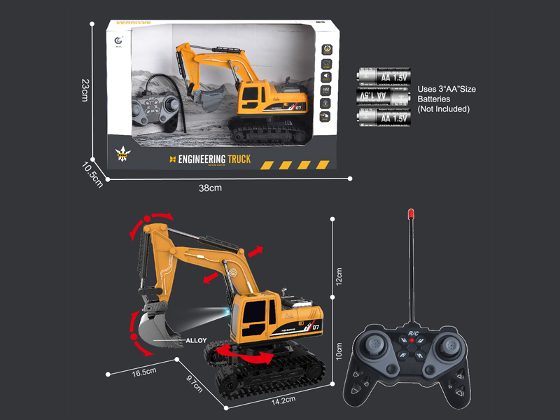 1:22 27MHz 6CH R/C Engineering Vehicle Series With Light