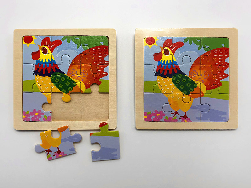 Wooden Puzzle - Rooster