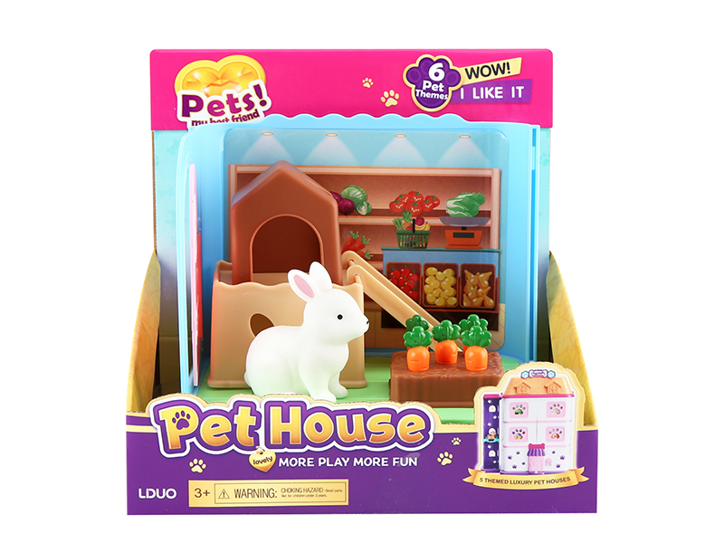 Pet Rabbit House Set