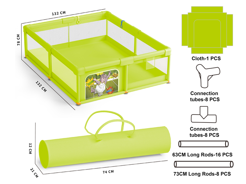 Hippo Square Fence Toy