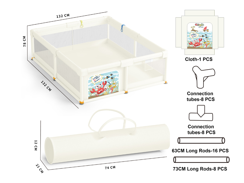 Crab Square Fence Toy