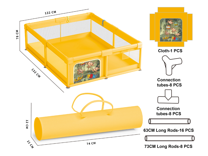 Monkey Square Fence Toy