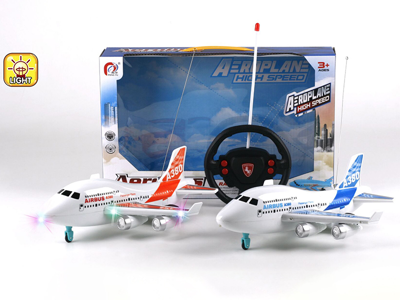 4-Channel Remote Control A380 Airplane(With 3-Color Lights)