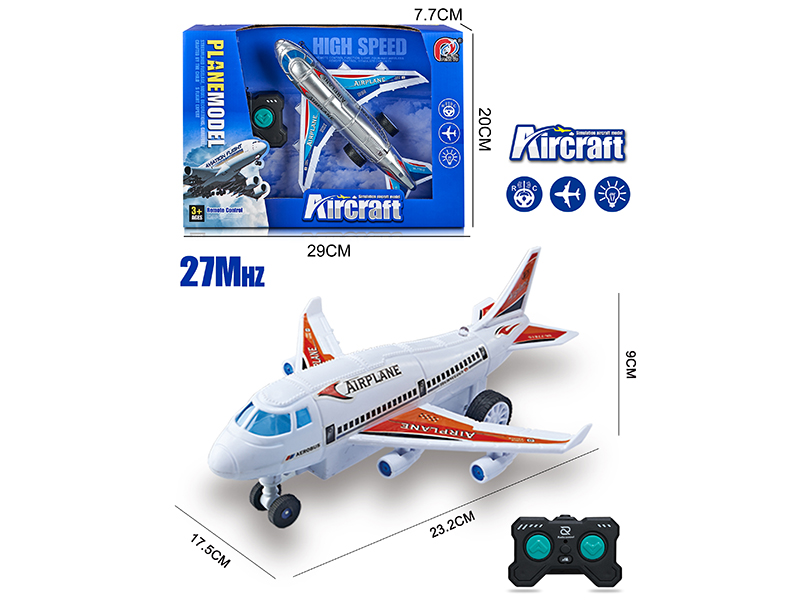 27Mhz 2-Channel Remote Control Airplane(With Lights)