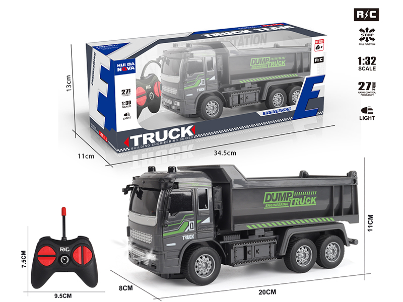 1:30 4-Channel Remote Control Dumper(With Lights)
