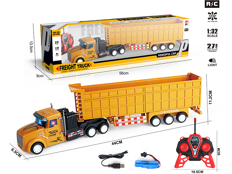 1:32 4-Channel Remote Control Freight Truck With Lights