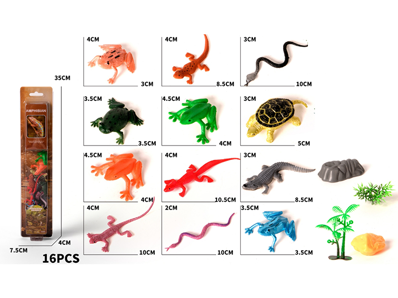 16PCS Reptile Set