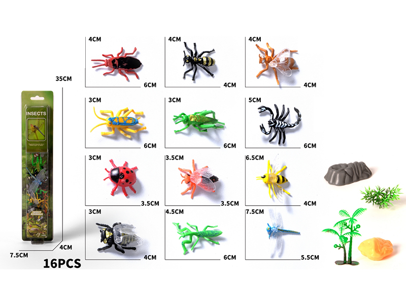 16PCS Insect Set