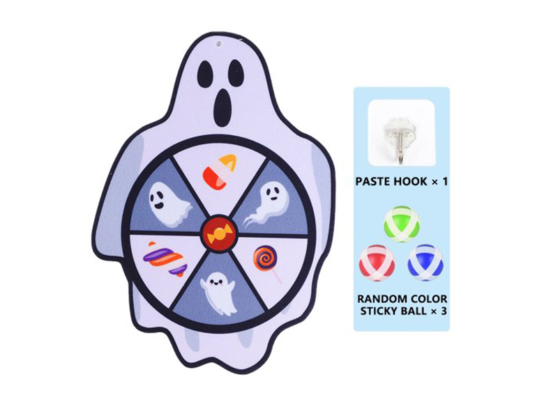 Halloween Ghost Velcro Dartboard + Sticky Balls