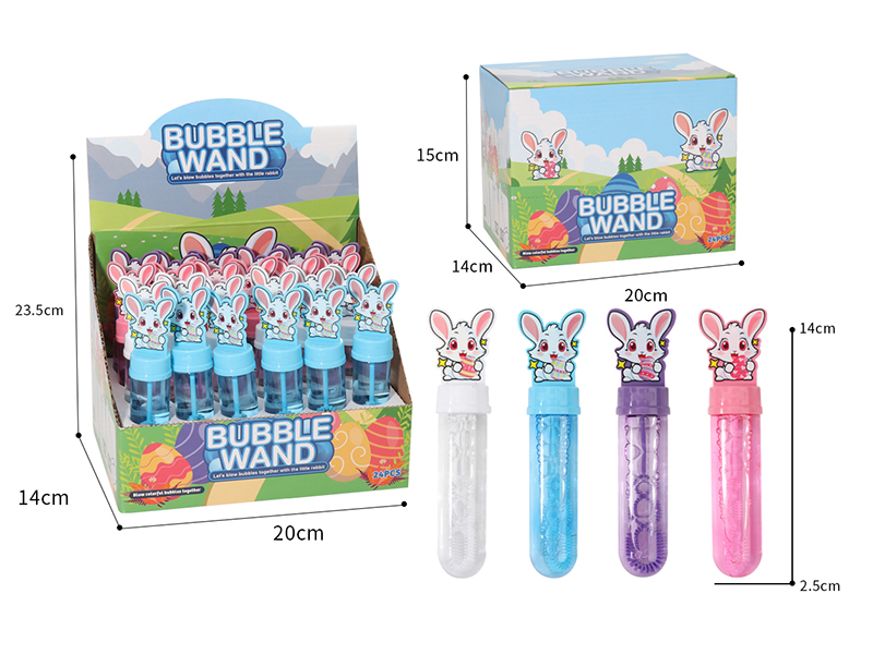 Easter Bunny Bubble Sticks 24pcs