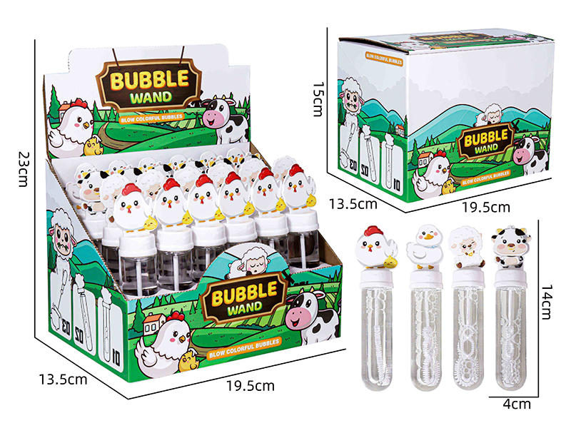 Animals Bubble Sticks 24pcs