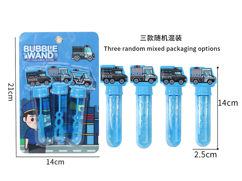 Police Car Bubble Sticks