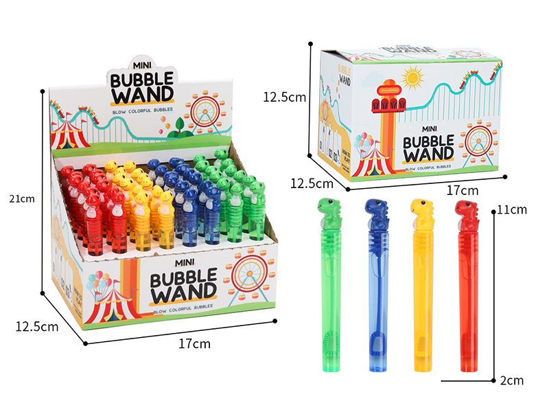 Dinosaur Bubble Sticks(A Bubble That Won't Burst)48pcs