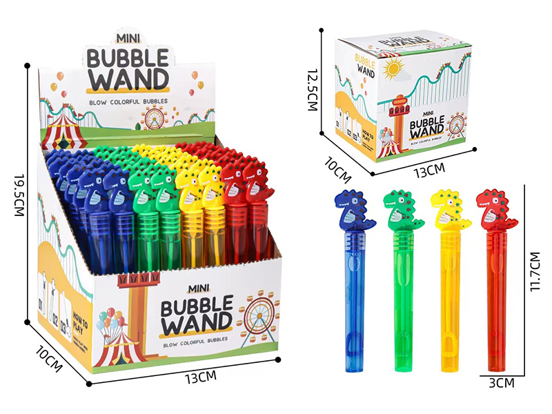 Dinosaur Bubble Sticks(A Bubble That Won't Burst)48pcs