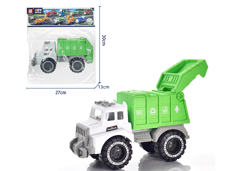 Slide Rubbish Car(Green)