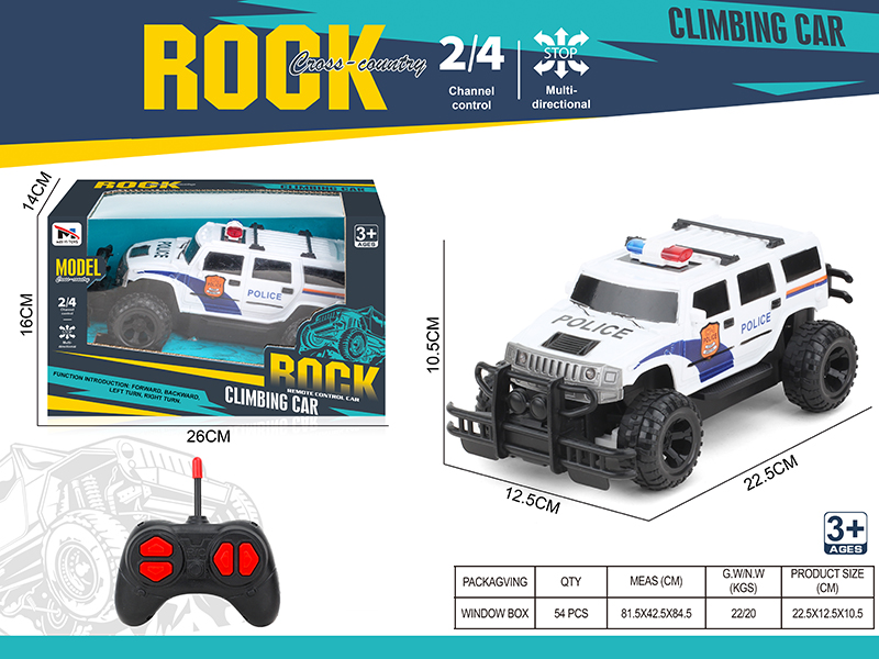 4-Channel Remote Control Off-Road Police Car