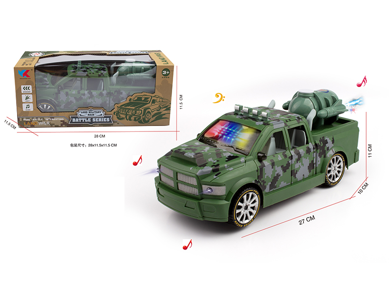 1:16 B/O Go And Bump Simulated Dodge Ram Pickup Camouflage Car With Music And Light