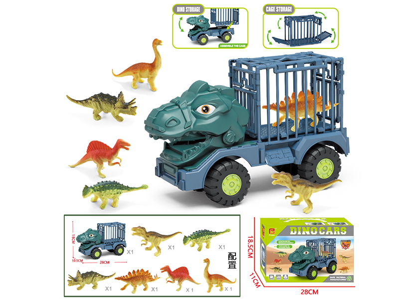 Slide Dinosaur Truck Set