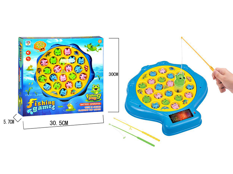 B/O Toy Frog Fishing Game