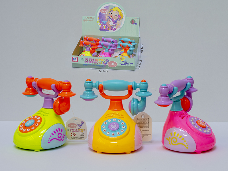 Toy Retro Telephone 6pcs