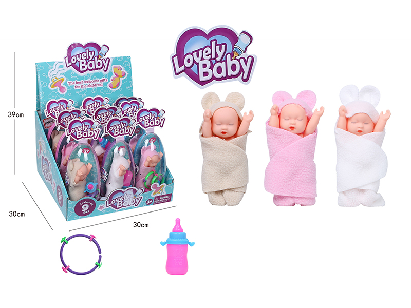 Egg Packing Lovely Baby Doll Set 9pcs