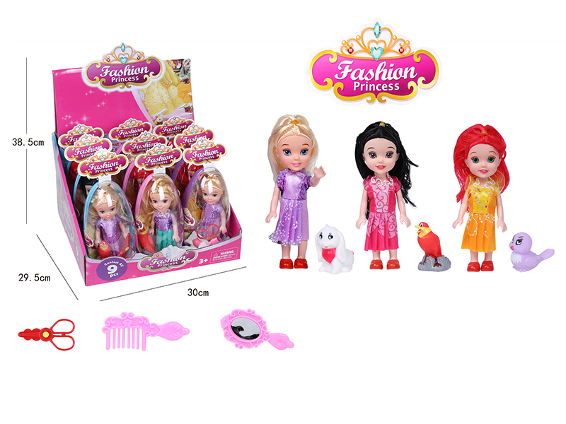 Egg Packing Fashion Princess Doll Series 9pcs