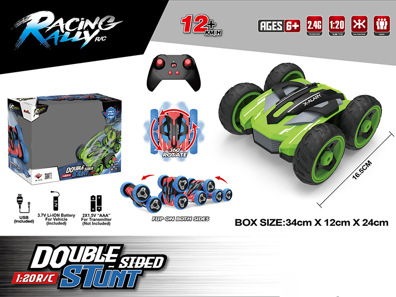 1:20 Remote Control Double-Sided Stunt Car