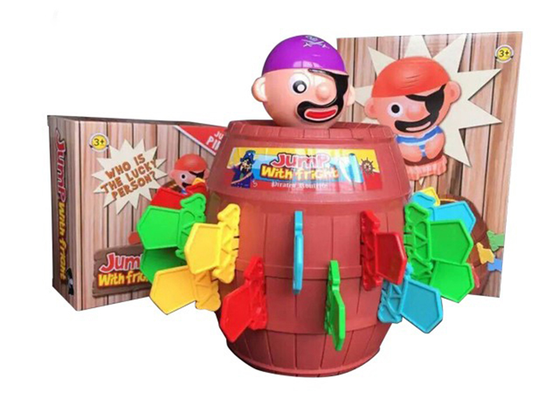 Lucky Stab Game Pirate Barrel Piggy Bank