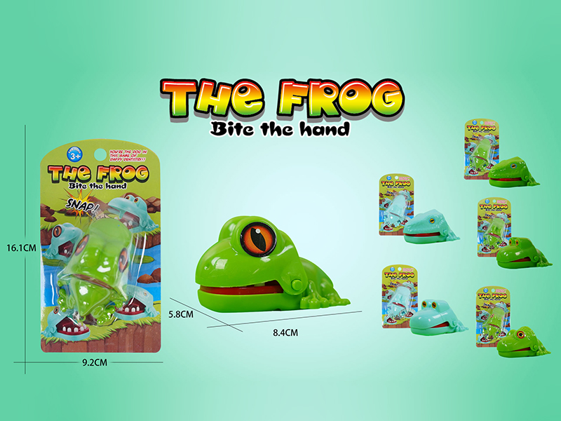 Mini Frog Bite Hand Toy With Keychain