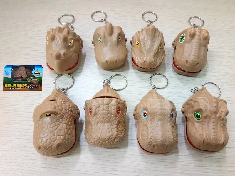 Mini Dinosaur Bite Hand Toy With Keychain