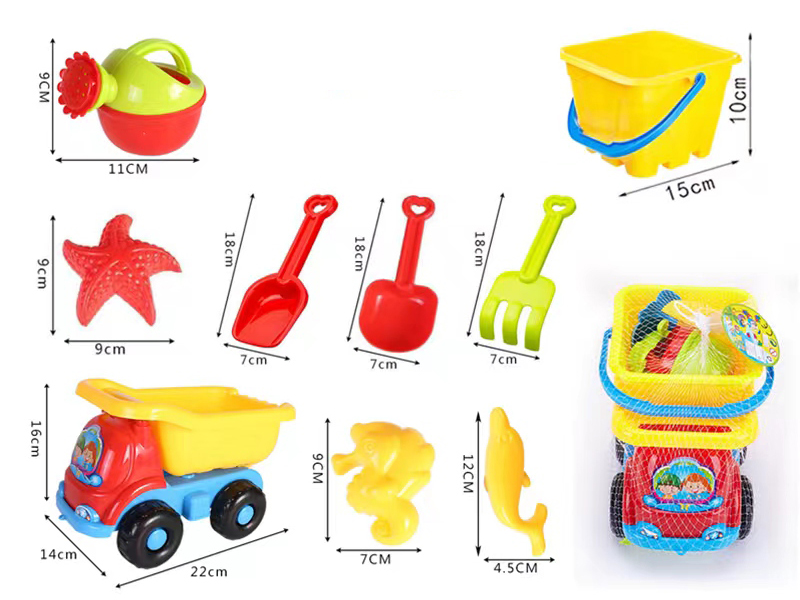 Beach Toys Truck Set 9pcs