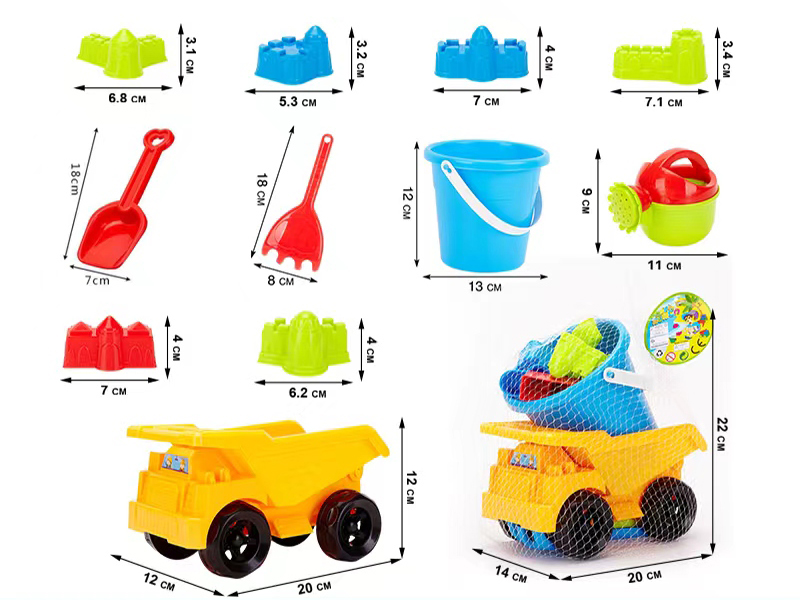 Beach Toys Truck Set 11pcs