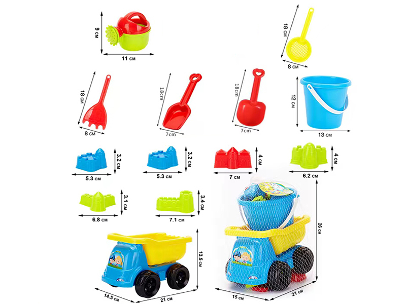 Beach Toys Truck Set 13pcs