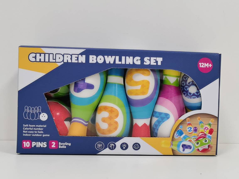 PU Bowling Set(10 Pins + 2 Bowling Balls)