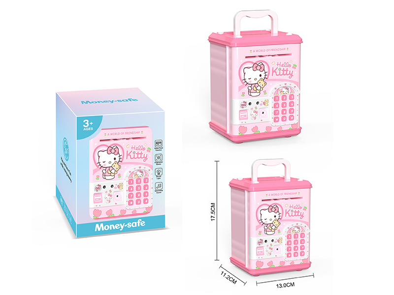 Hello Kitty Piggy Bank(Fingerprint Sensing, Swipe Card Function)