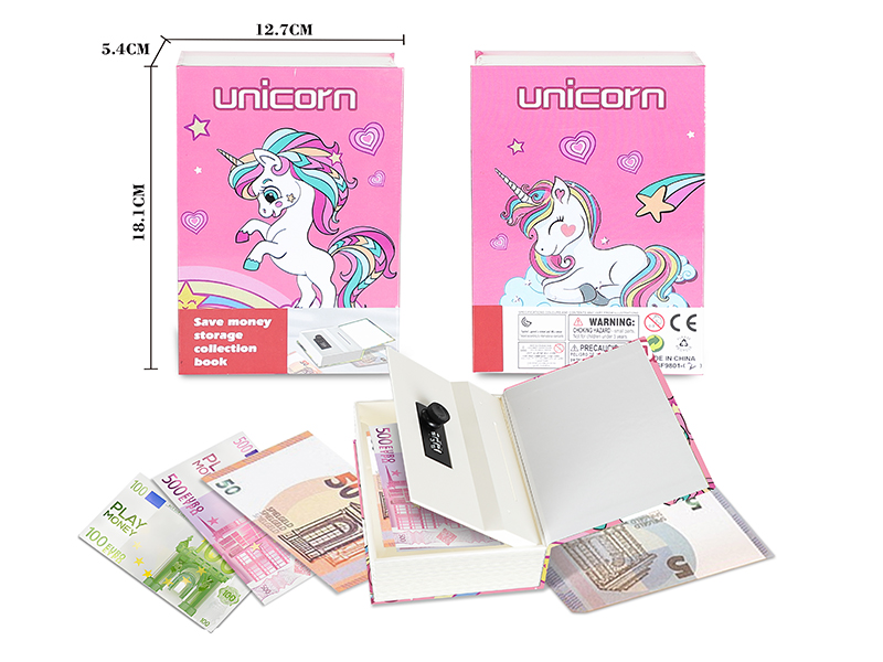 Unicorn Piggy Bank Book