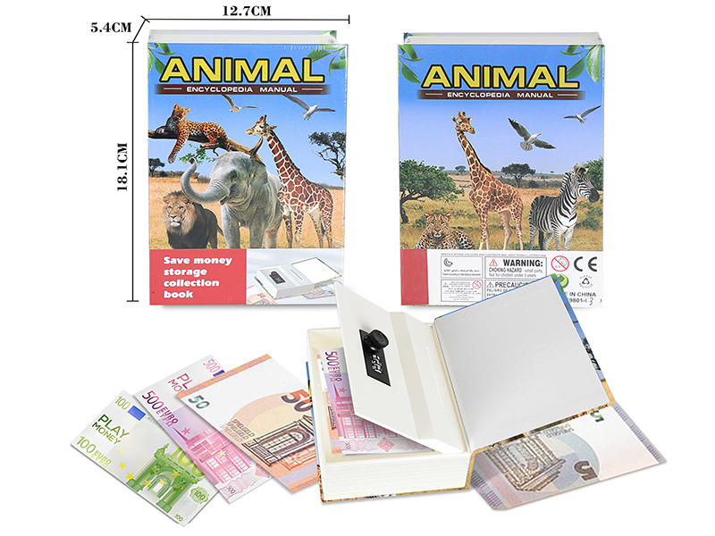 Animal World Piggy Bank Book