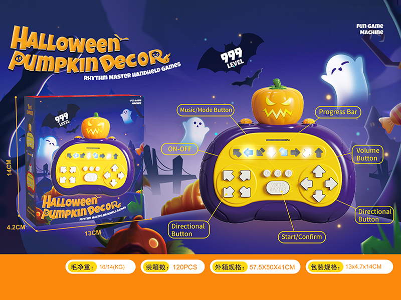 Rhythm Master Handheld Games - Halloween Pumpkin