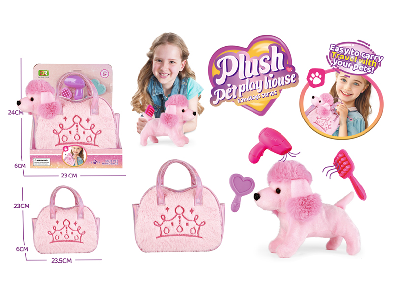 Plush Pet Dog Play House Handbag Series