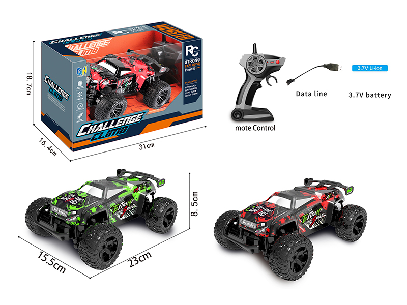 1:18 2.4G Remote Control High Speed Off-Road Vehicle With Lights(Included Batteries)