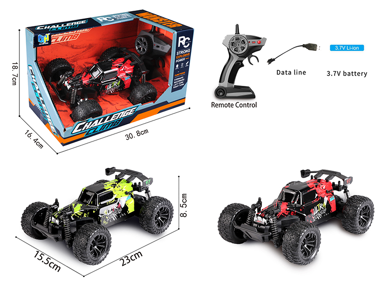 1:18 2.4G Remote Control High Speed Off-Road Vehicle With Lights(Included Batteries)