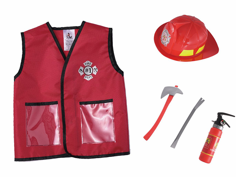 Fireman's Vest With Tools, Plastic Cap