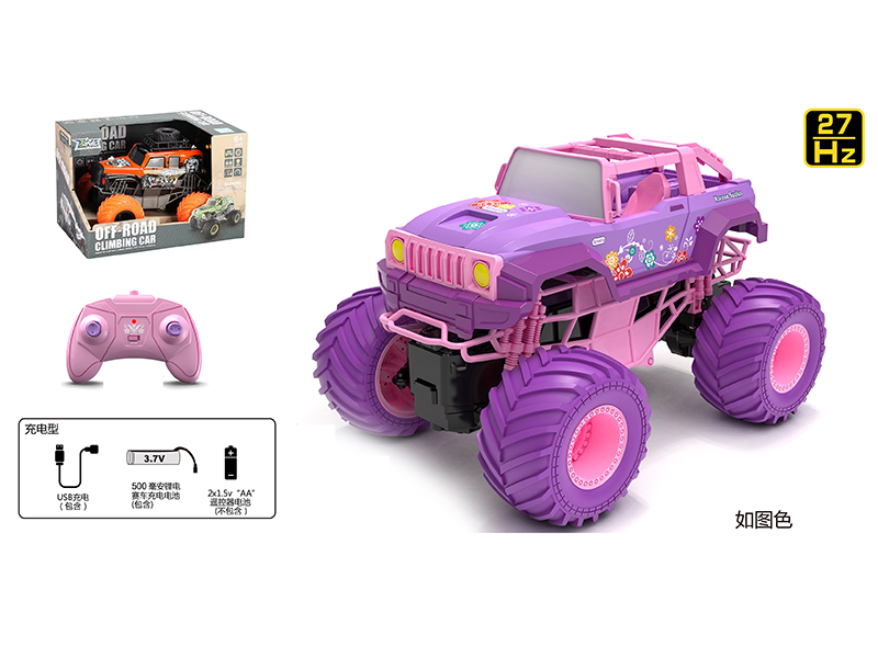 1:16 27Mhz Remote Control Pink Jeep Off-Road Climbing Car