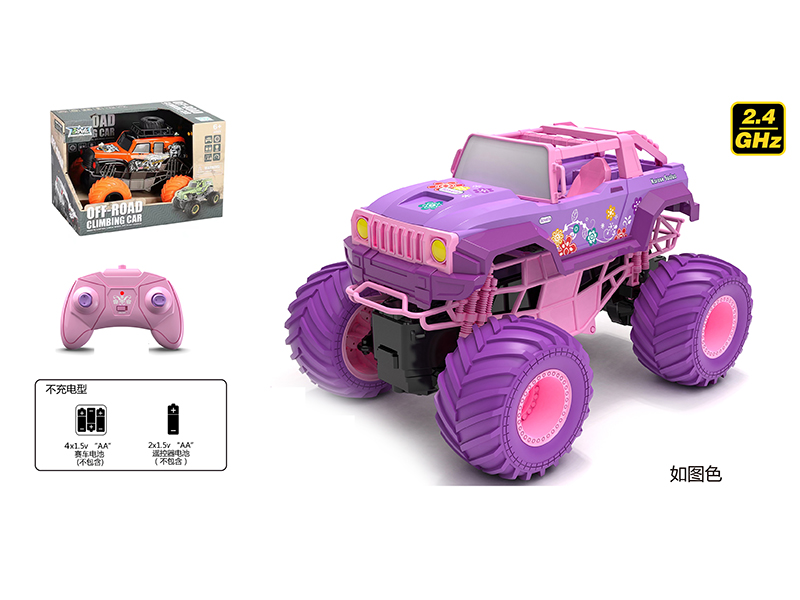 1:16 2.4G Remote Control Pink Jeep Off-Road Climbing Car